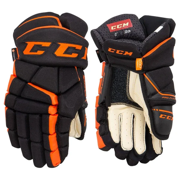 CCM Tacks 9080 Hockey Gloves - Senior - Black/Orange - 15.0x22