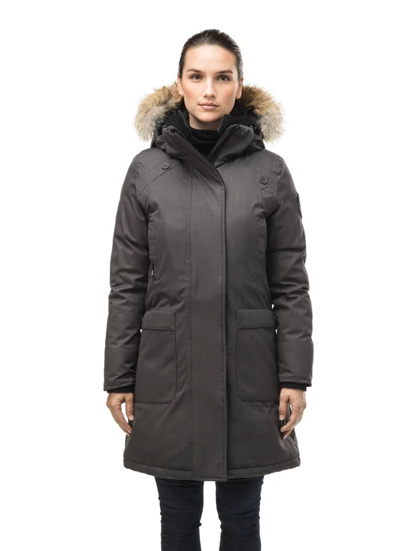 Merideth Ladies Parka, Chalk, Xxs