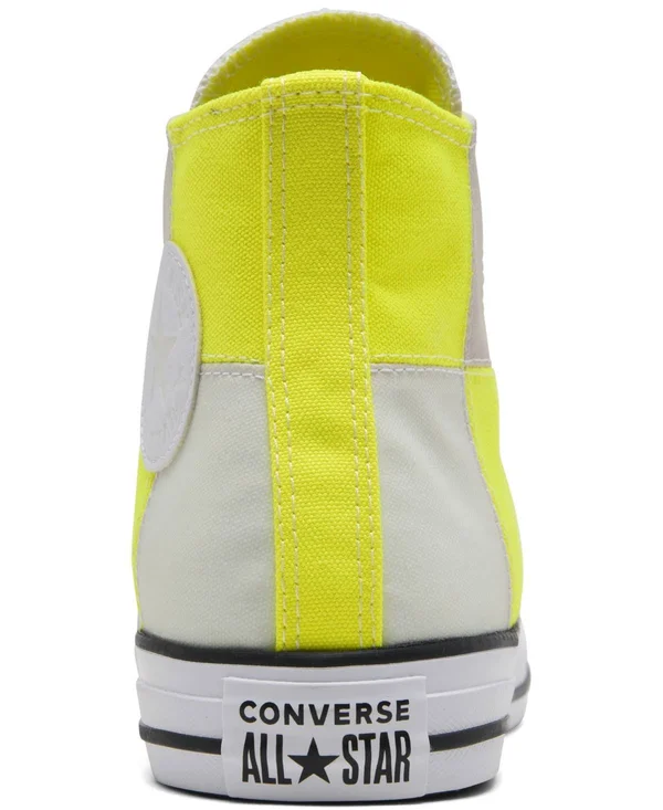 Converse All Star UV High Top - Mens Casual Basketball Shoes - Lemon Venom/White/Multi, Size 8.5