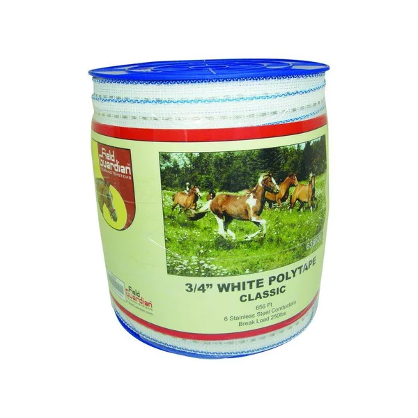 Field Guardian 635600 0.75 in. White Polytape - Classic