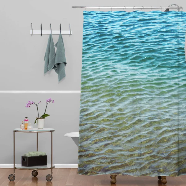Deny Designs Shannon Clark Ombre Sea Shower Curtain - 69x22 x 72x22