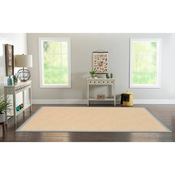 Linon Athena Natural and Burnt Orange - RUG-AT011023