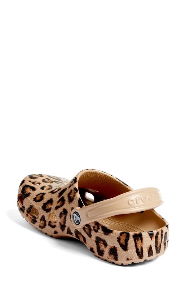 Crocs Women's Leopard Classic Clogs - 7M