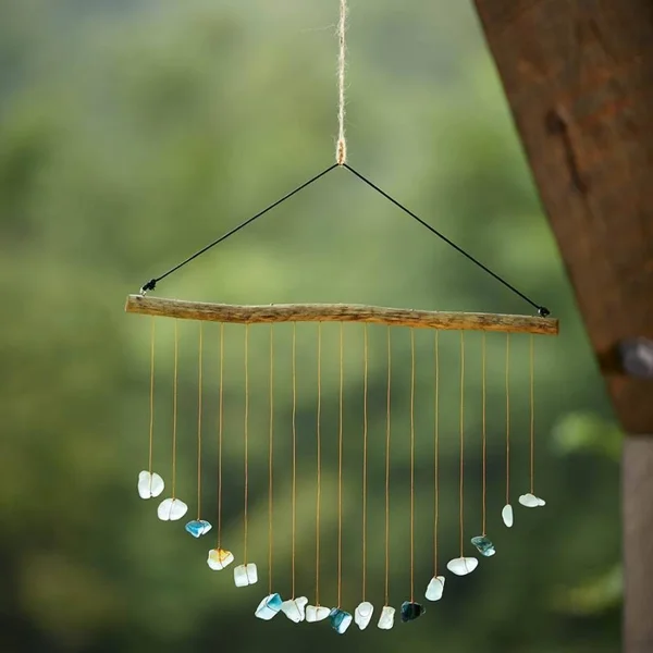 VivaTerra Raining Sea Glass Mobile