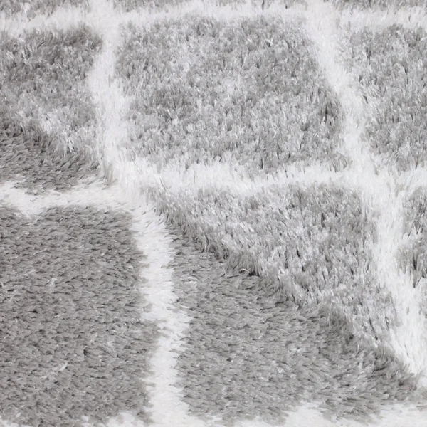 Sohome Carmela Tali Geometric Area Rug - Gray/Ivory, 5&2 inch Round