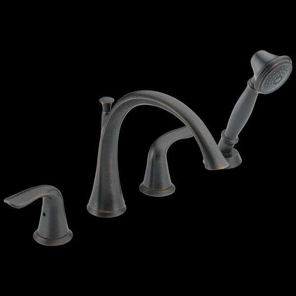 Delta T4738-RB Lahara Roman Tub Trim with Hand Shower Venetian Bronze