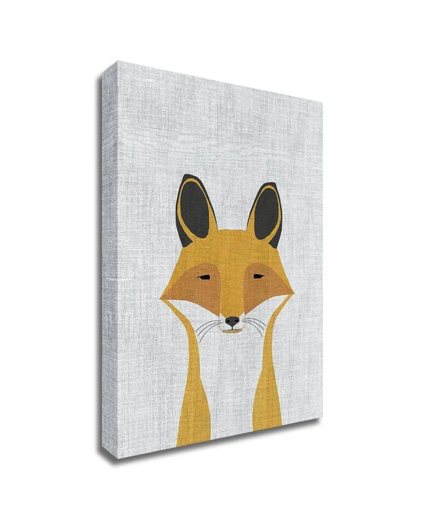 Tangletown Fine Art 45x22 x 30x22 Foxy by Annie Bailey Art Print on Canvas