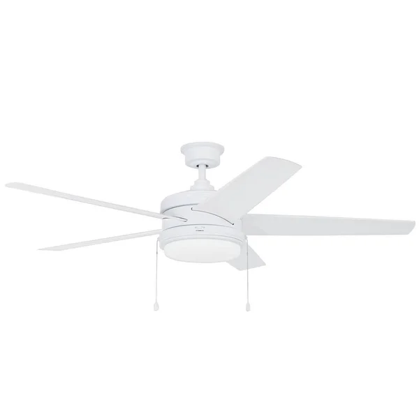 Home Decorators Collection Portwood 60 in. LED Outdoor White Ceiling Fan