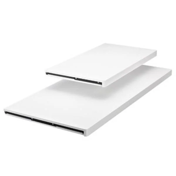 Elfa Decor Shelf White, 12x22 x 18x22 x 1-1/4x22 H, The Container Store