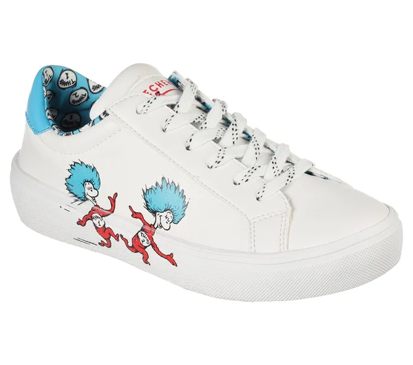 Skechers Dr. Seuss: Goldie 2.0 - Two Things White - Blue 9.5