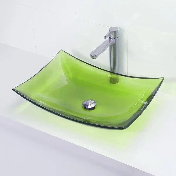 Decolav 2800-ABS Incandescence Rectangular Resin Vessel Sink, Absinthe