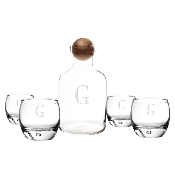 Cathy&s Concepts 5-Piece Personalized Decanter Set