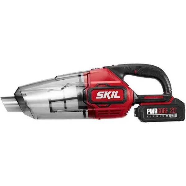 Skil PWRCore 20V Handheld Vacuum, Includes 2.0Ah Lithium Battery and PWRJump Charger - VA593602