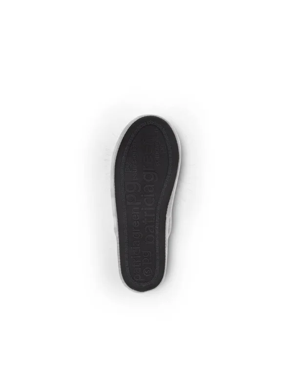 Patricia Green Daisy Pouf Slipper Charcoal - 7/S