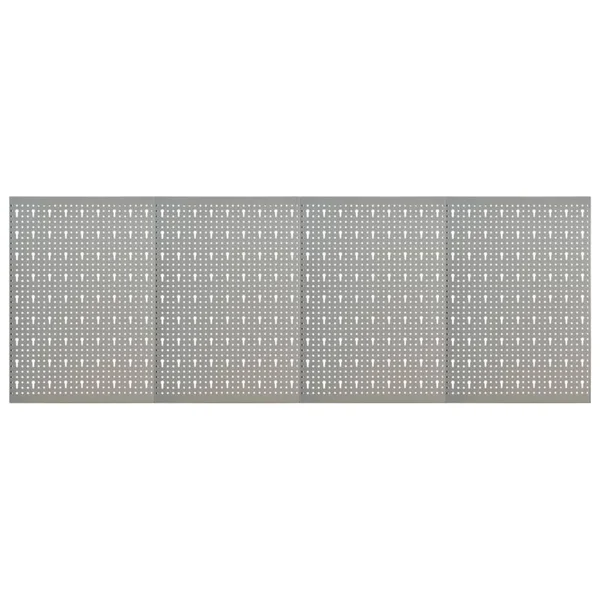 vidaXL Wall-Mounted Peg Boards 4 Pcs 15.7x22x22.8x22 Steel