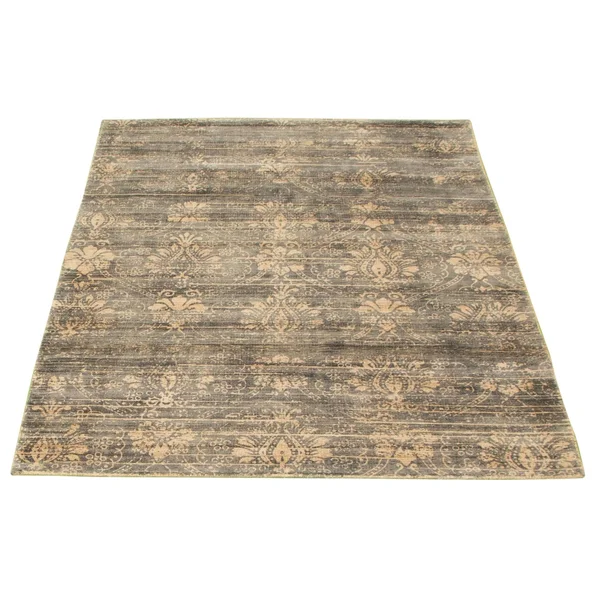 Hand Loomed Galleria Dark Grey Viscose Rug 5&0x22 x 7&4x22