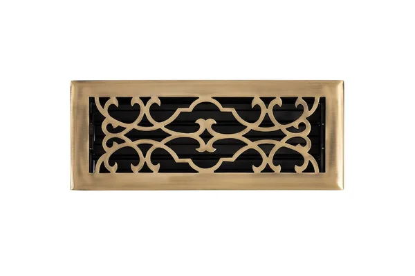 Brass Accents A03-r6412-609 4 x 12 in. Victorian Register with DAMPER, Antique Brass