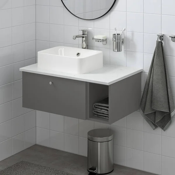 IKEA - GODMORGON Open Cabinet - Gillburen Dark Gray, 7 7/8x17 3/4x11 3/8 40481219