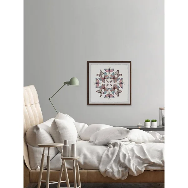 Marmont Hill 18 in. H x 18 in. W Concentric Bugs by Framed Printed Wall Art - Multi-Colored