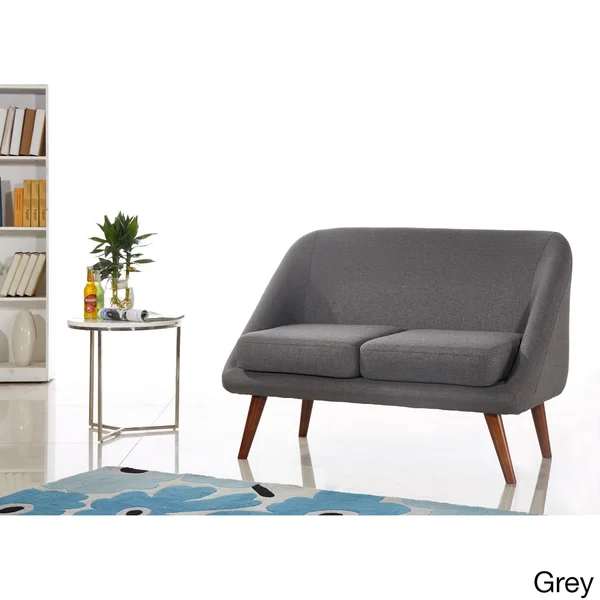 US Pride Furniture Fabric Modern Style Loveseat - Blue