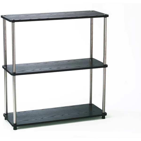 Convenience Concepts Designs2Go 3 Tier Bookshelf - Black