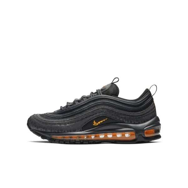 Nike Air Max 97 Shoes Off Noir/Orange Trance/Thunder Grey Size 6.5
