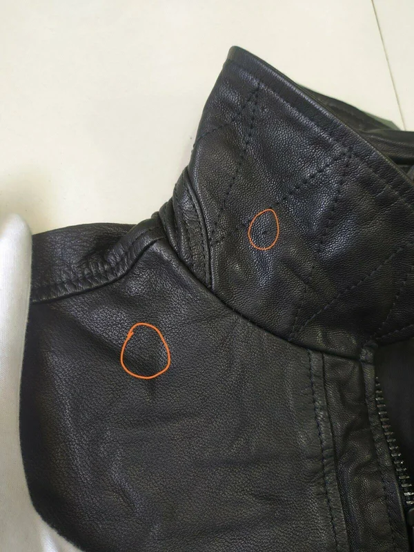 AllSaints Lark Leather Jacket Black