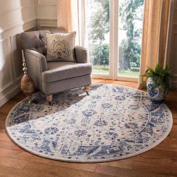 Safavieh Charleston Rug CHL413 Navy, Light Grey, 4& x 6&