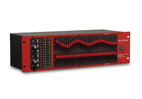 DJ Tech SOUNDGRAPH6102 2-Channel - 31-Band Graphic Equalizer