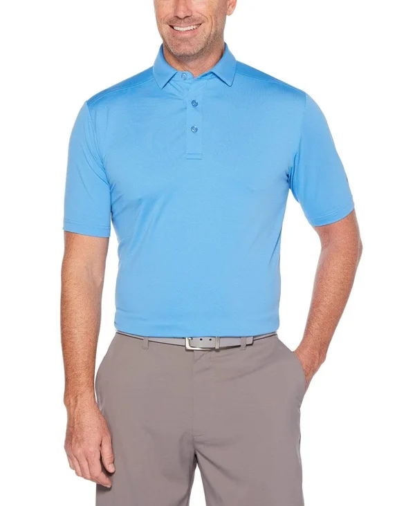 Callaway Men's Cooling Micro Hex Solid Polo Size XL, Marina