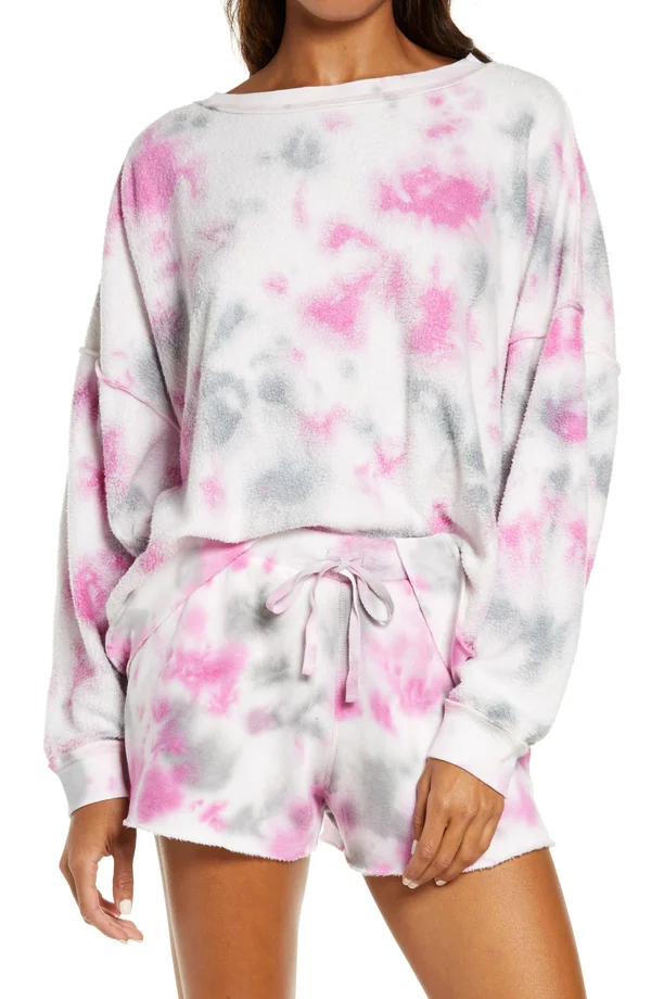 Free People Sweaters - Free People Kelly Washed Tie Dye Sweatshirt Set, Color: Pink, Size: M, Studiostyles20&s Closet