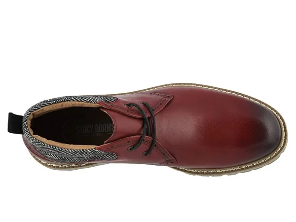 Stacy Adams Men's Grantley Chukka Boot - Color: Cranberry, Size: 8.5