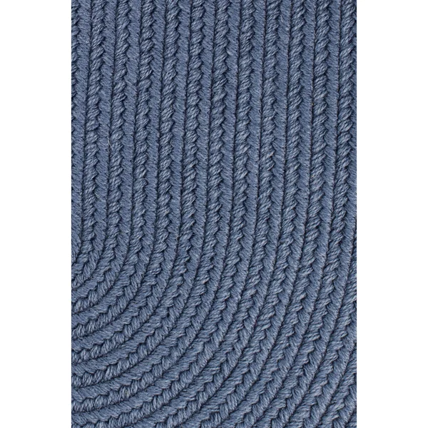 Pura Braided Rug in Sailor Blue 4' x 6' Oval
