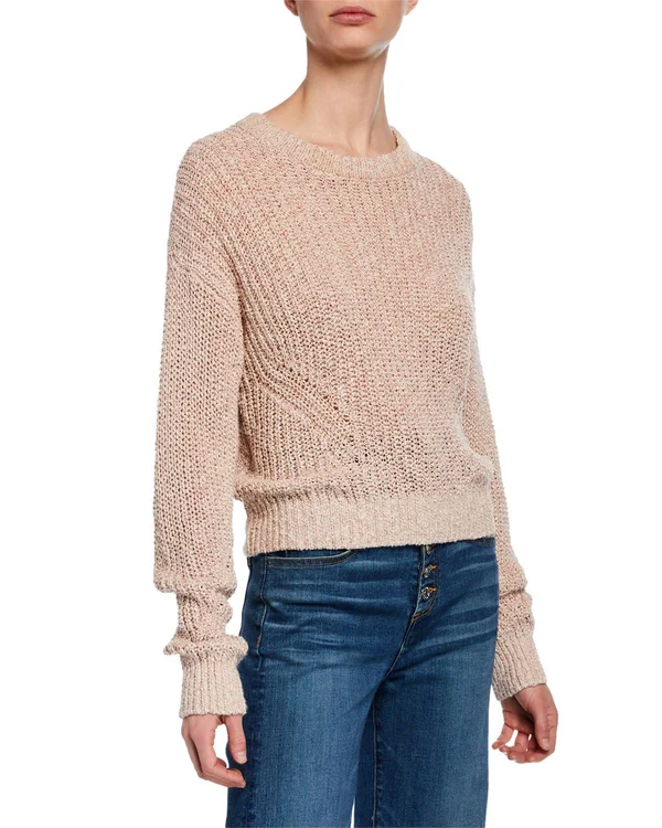 Veronica Beard Leah Crewneck Pullover Sweater, Pink, Women's, Xx-Large