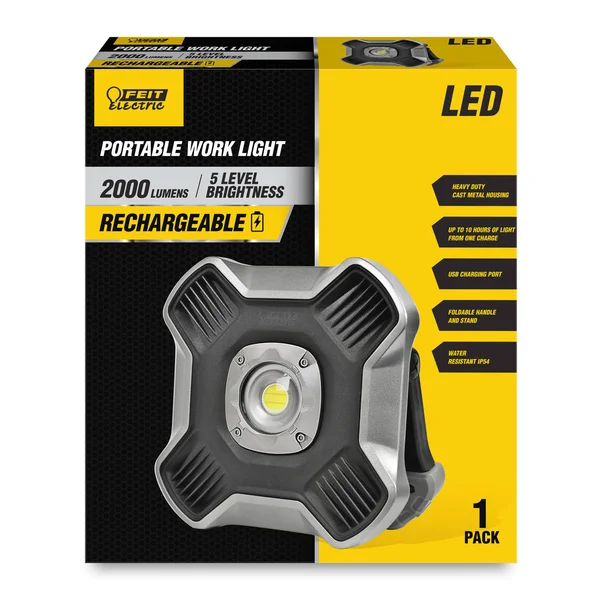 Feit Electric 2000 Lumens LED Corded Stand (H or Scissor) Work Light