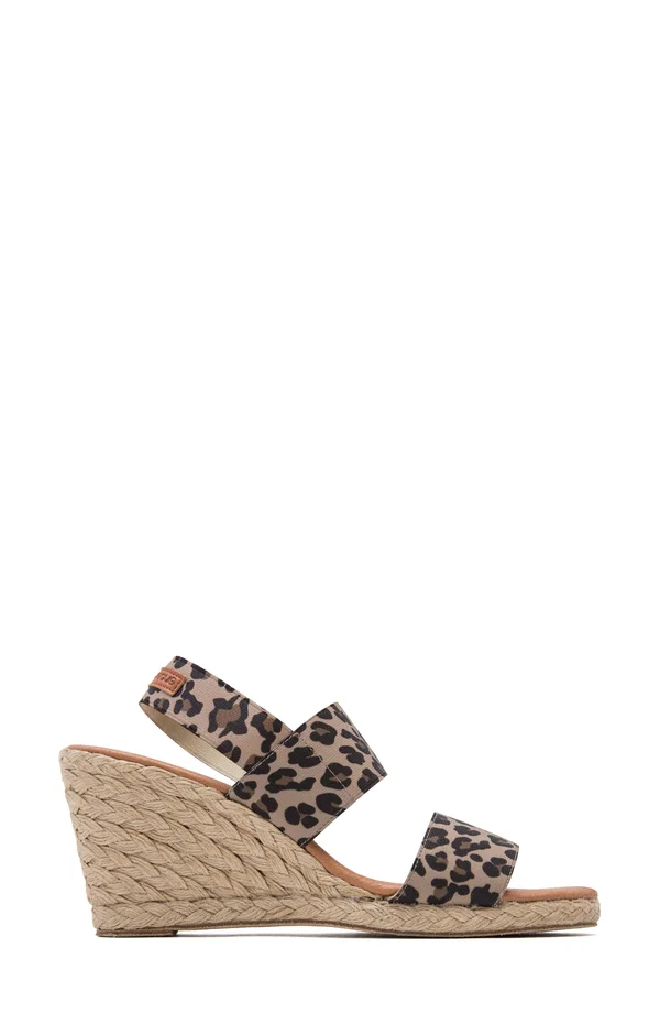 Andre Assous Women's Allison Espadrille Wedge Sandals - Leopard - Size 10