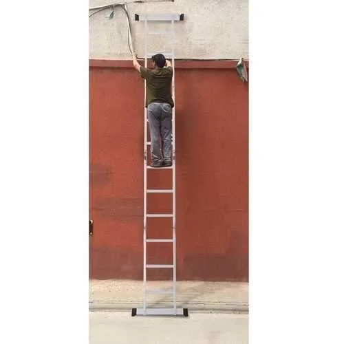 12.5ft EN131 330lb Multi Purpose Step Platform Aluminum Folding Scaffold Ladder