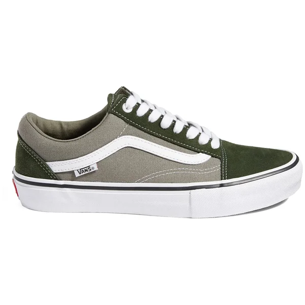 Vans Old Skool Pro Skate Shoes - Forest/White 5