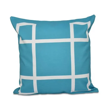 E by Design Geometric Down Throw Pillow, Size: 26 inch x 26 inch, Pink