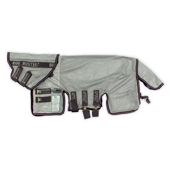 Amigo Bug Buster Vamoose Fly Rug - Silver/Purple/Mint
