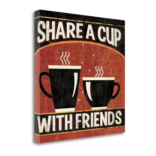 Tangletown Fine Art Coffee Roasters III by Pela Studio, Giclee Print on Gallery Wrap Canvas