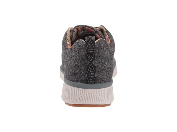 Pendleton Wool Women's Lace-Up Water-Resistant Wool Sneaker Gray Heather - 10.5 Medium
