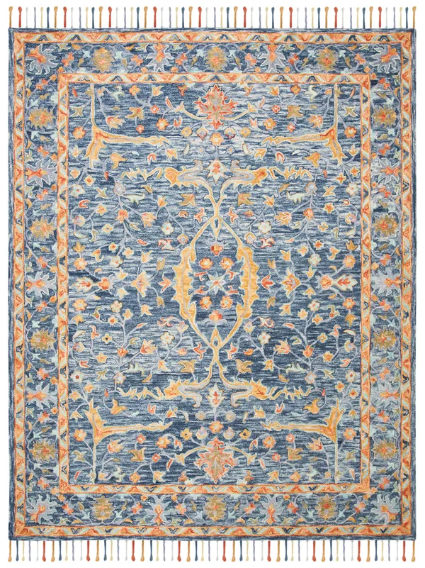 Safavieh Aspen APN116M 2&3x22 x 7&0x22 Runner Blue - Rust Area Rug