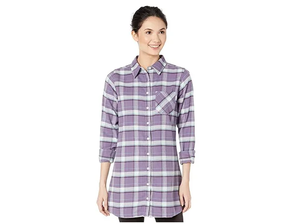 Mountain Khakis Penny Plaid Tunic Shirt Women's Blouse Nightshade : MD
