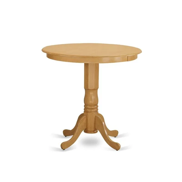 East West Furniture Jackson 5 Piece Counter Height Dining Table Set - Pub Table and 4 Bar Stools