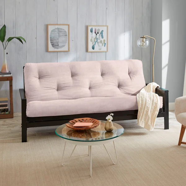 Porch & den Orenco Faux Suede Gel Pocket Coil Full-Size 10-Inch Futon Mattress - Ice Mint