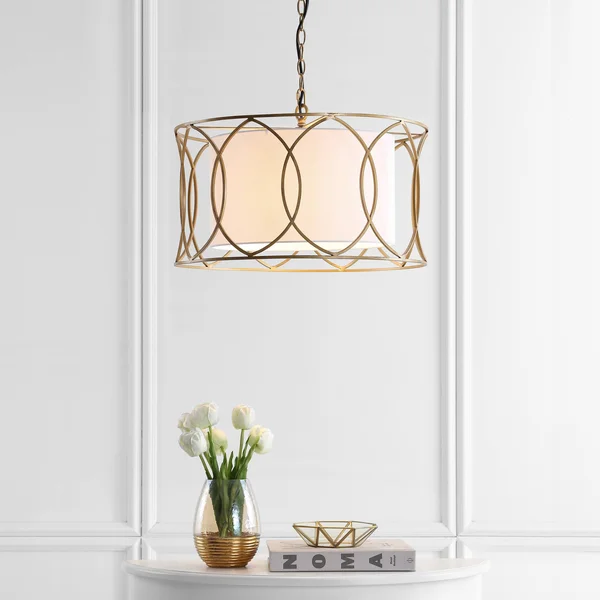 Safavieh Silas 21.5x22D Adjustable Pendant Lamp - Gold