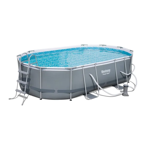 Power Steel 16& x 10& x 42x22 Oval Frame Pool Set