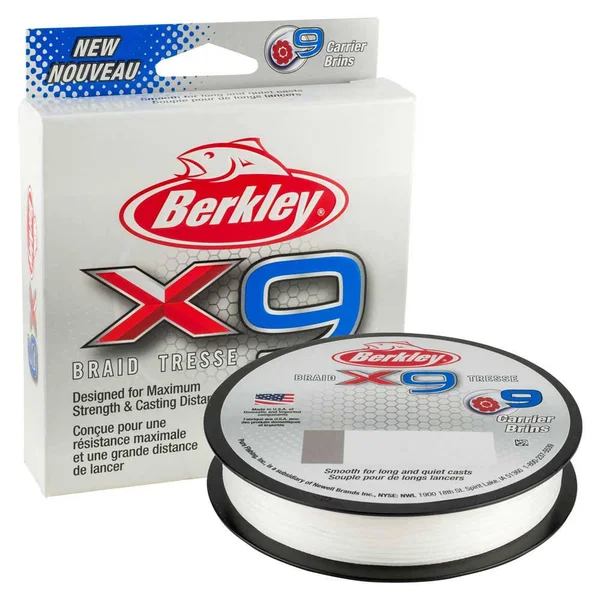 Berkley X9 Braid Fishing Line - Crystal - 100 lb. Test