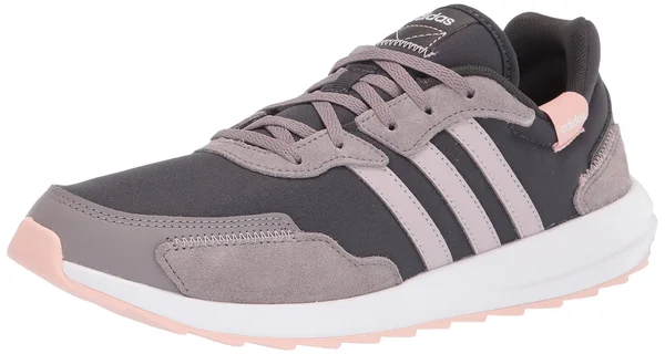Adidas Women's Retrorun Running Shoes in Black/Carbon Size 6.5, Knit